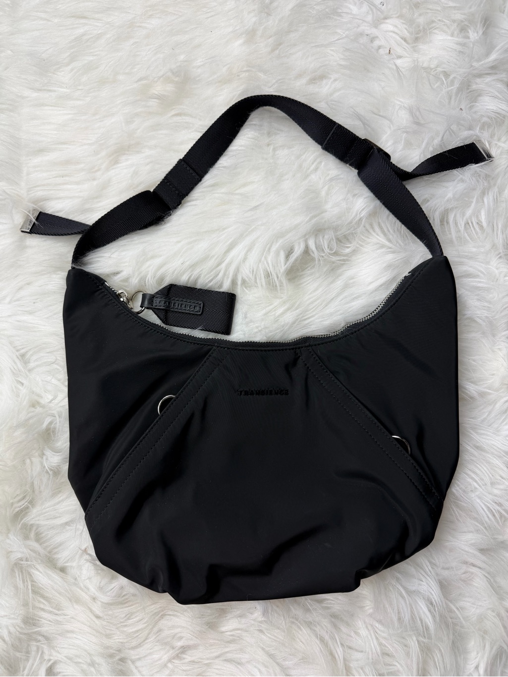 Transience Black Nylon Shoulder Bag — image 2 of 6